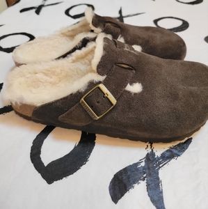 Birkenstock Boston Shearling size 41 (10) in mocha